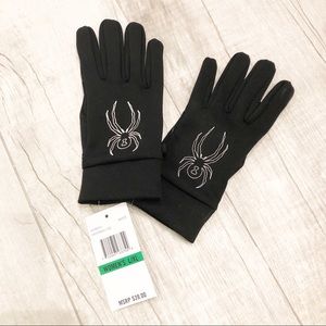 NEW with tags ladies SPYDER black gloves Sz XL
